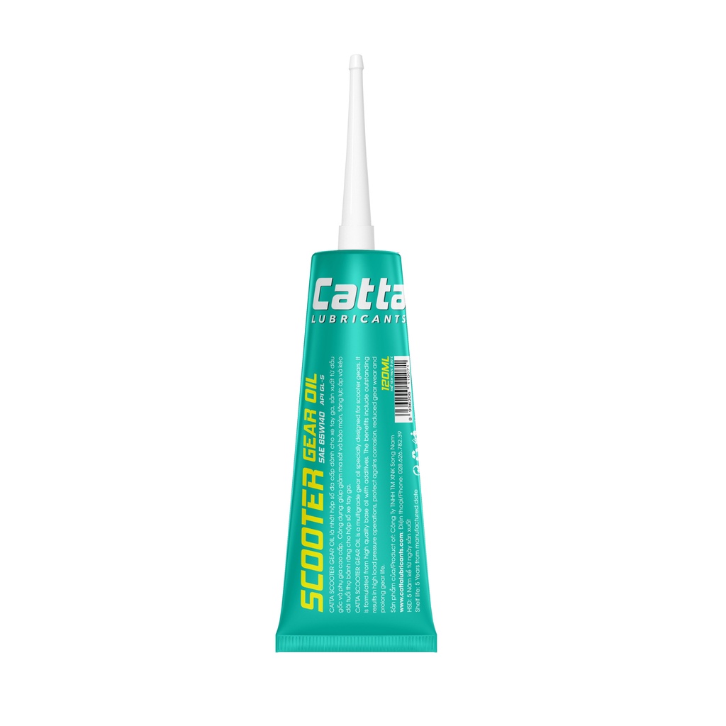 Nhớt Hộp Số Xe Tay Ga  Catta Scooter Gear Oil SAE 80W140 - API GL5 - 120ML - Nhớt Xe Tay Ga Chính Hãng