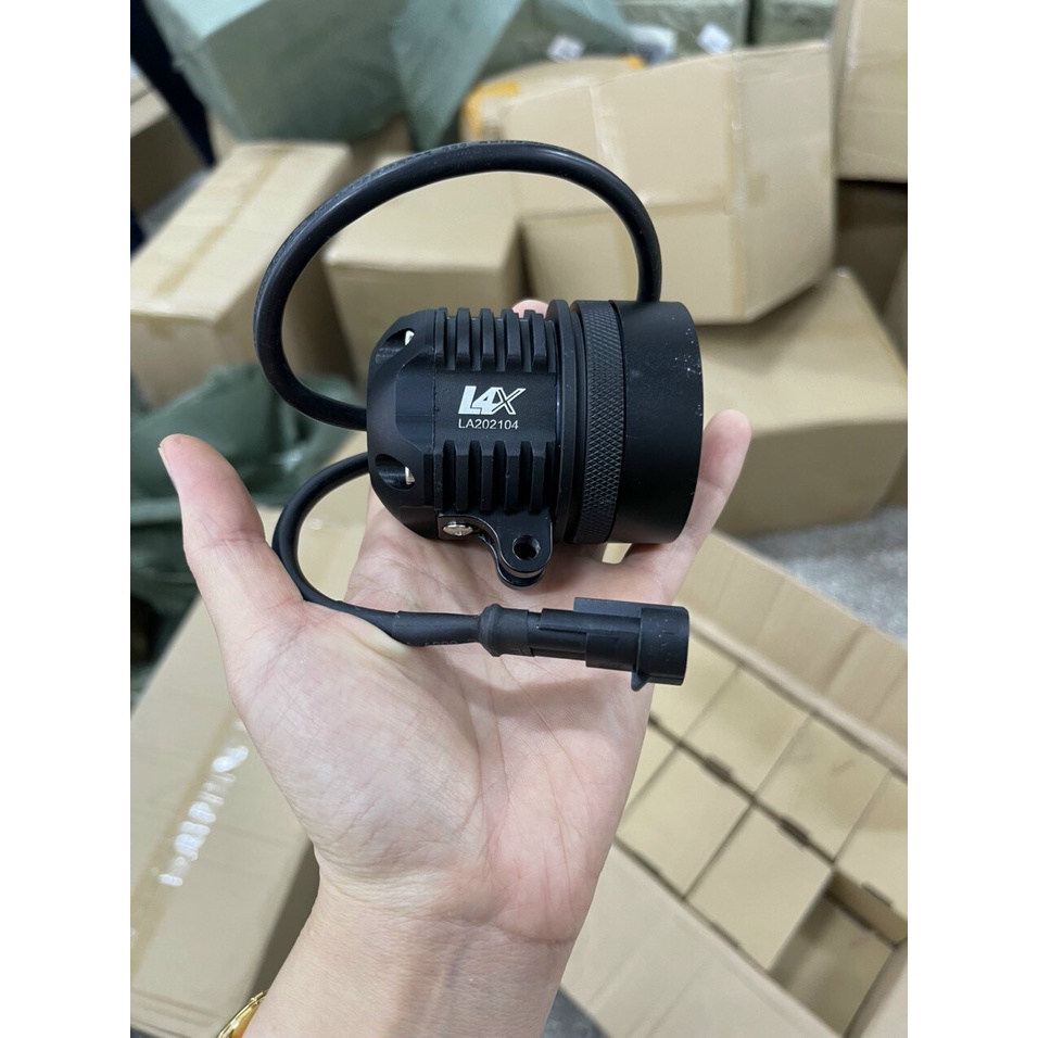 Đèn trợ sáng l4, L4X siêu sáng 12V lắp cho các loại xe