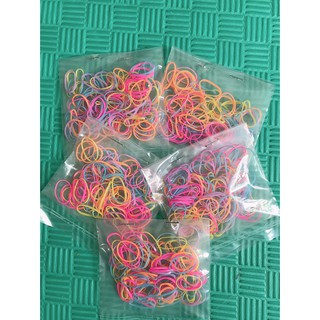 Set 100 Thun Cột Tóc Thun Dẻo Cực Xinh