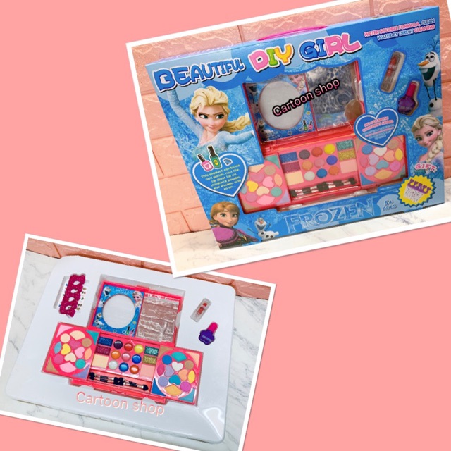 Hộp trang điểm phấn thật sơn móng tay Elsa