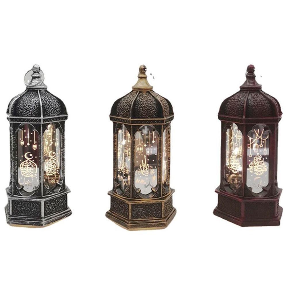 Đèn Lồng Kính Lục Giác Phát Sáng Trang Trí Nội Thất H2U4