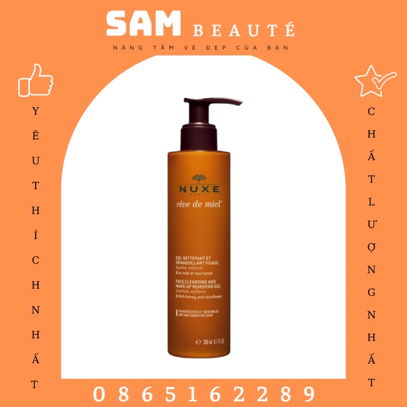 Sữa rửa mặt Nuxe Reve De Miel 200ML