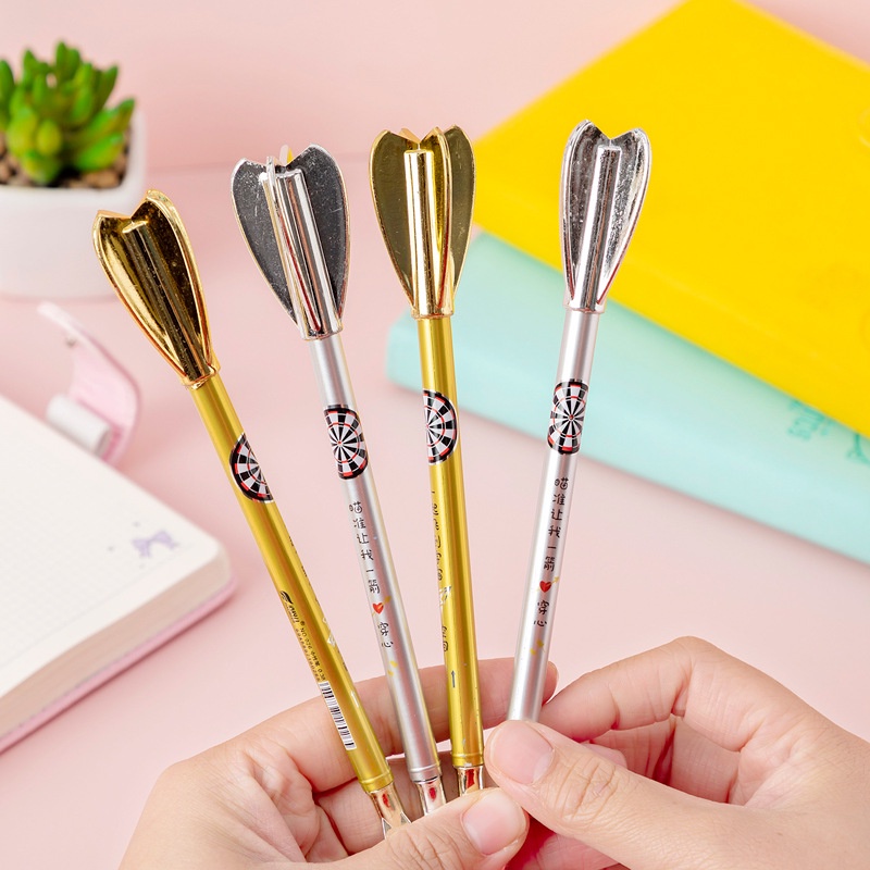 Bút mực gel hình phi tiêu bằng kim loại phong cách Hàn Quốc độc đáo sáng tạo