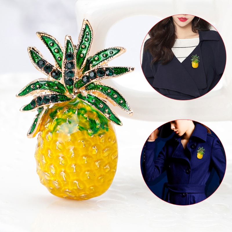 Ghim cài áo kiểu dáng trái dứa sáng tạo