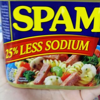 Thịt hộp spam mỹ 25% less sodium ít mặn