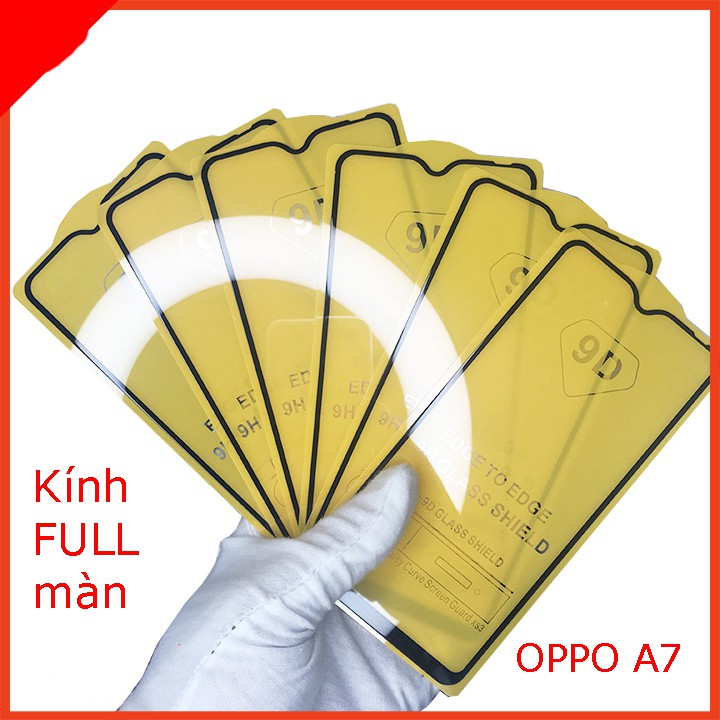 Cường lực FULL màn OPPO A7,F7,F9,F11,F11 PRO,A3S,A5S,A1K, Tặng kèm giấy lau kính khô và ướt  taiyoshop1