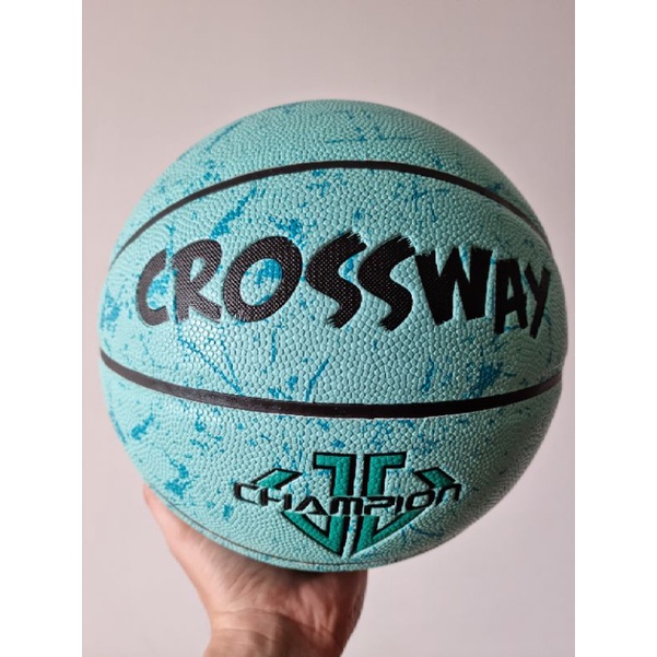 Bóng rổ da Crossway - Bóng rổ da size 7 - Tặng bơm, balo rút, kim bơm, túi lưới