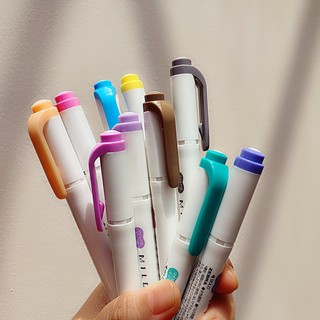 Bút dạ quang 2 đầu MILDLINER