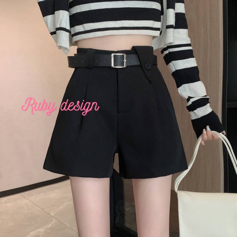 Quần Short Nữ Lưng Cao Cạp Tam Giác, Quần Đùi Chất Tuyết Mưa Nhiều Màu Lưng Cao Cạp Tôn Dáng Q656