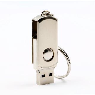 Silver High SpeedMetal USB 1GB-64GB Memory Drive with ​​Pendrive Gift