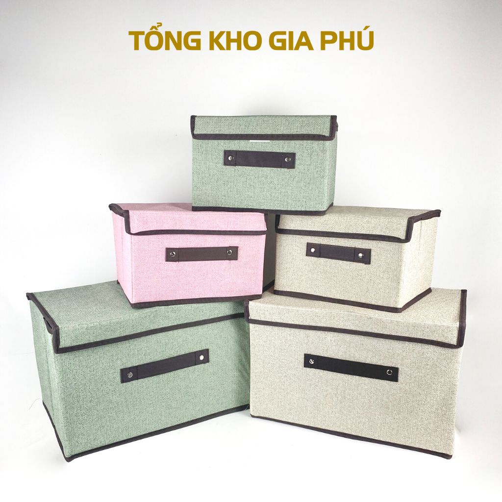 Hộp vải đựng đồ đa năng gấp gọn , thùng đựng quần áo đa năng tiện lợi