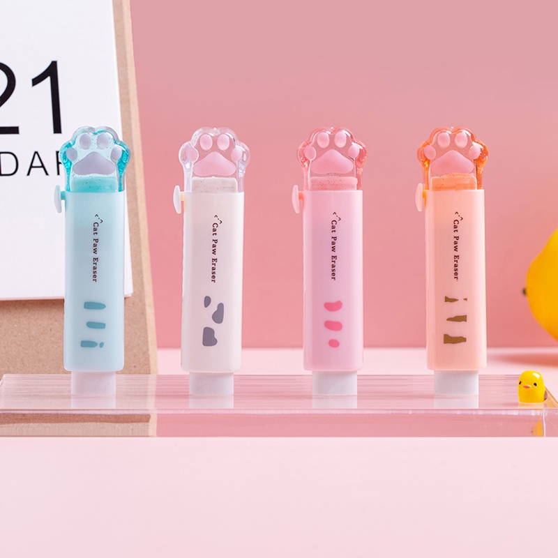 1 Cục Tẩy Bút Chì Mini Hình Chân Mèo Dễ Thương C6741