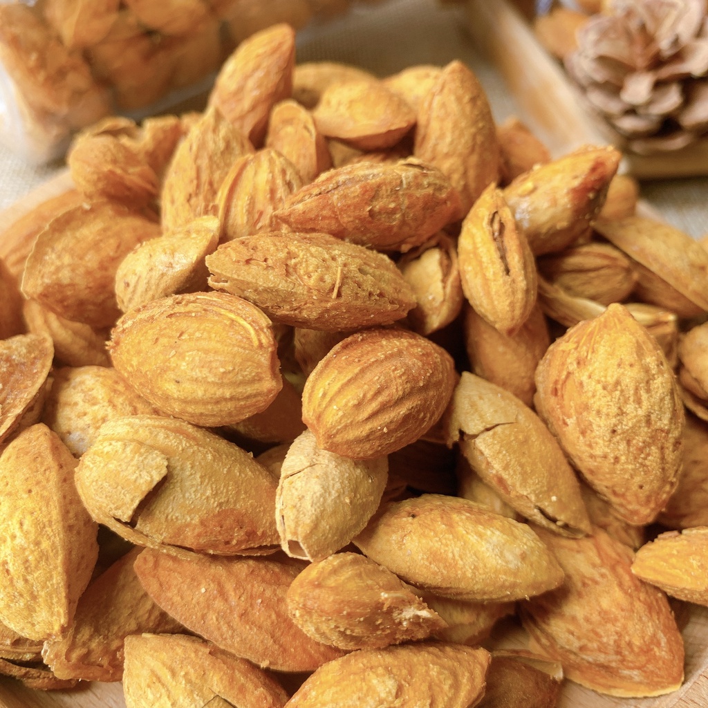 Hạt Hạnh Nhân rang bơ 500g  hũ pet tiện lợi,  ăn vặt LASTFOOD Hà Nội với đặc sản các vùng miền giá tốt