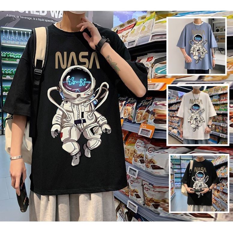ÁO THUN, ÁO PHÔNG TAY LỠ NAM NỮ UNISEX OVERSIZE, ÁO PHÔNG FORM RỘNG PHI HÀNH GIA NS D67 moonzshop