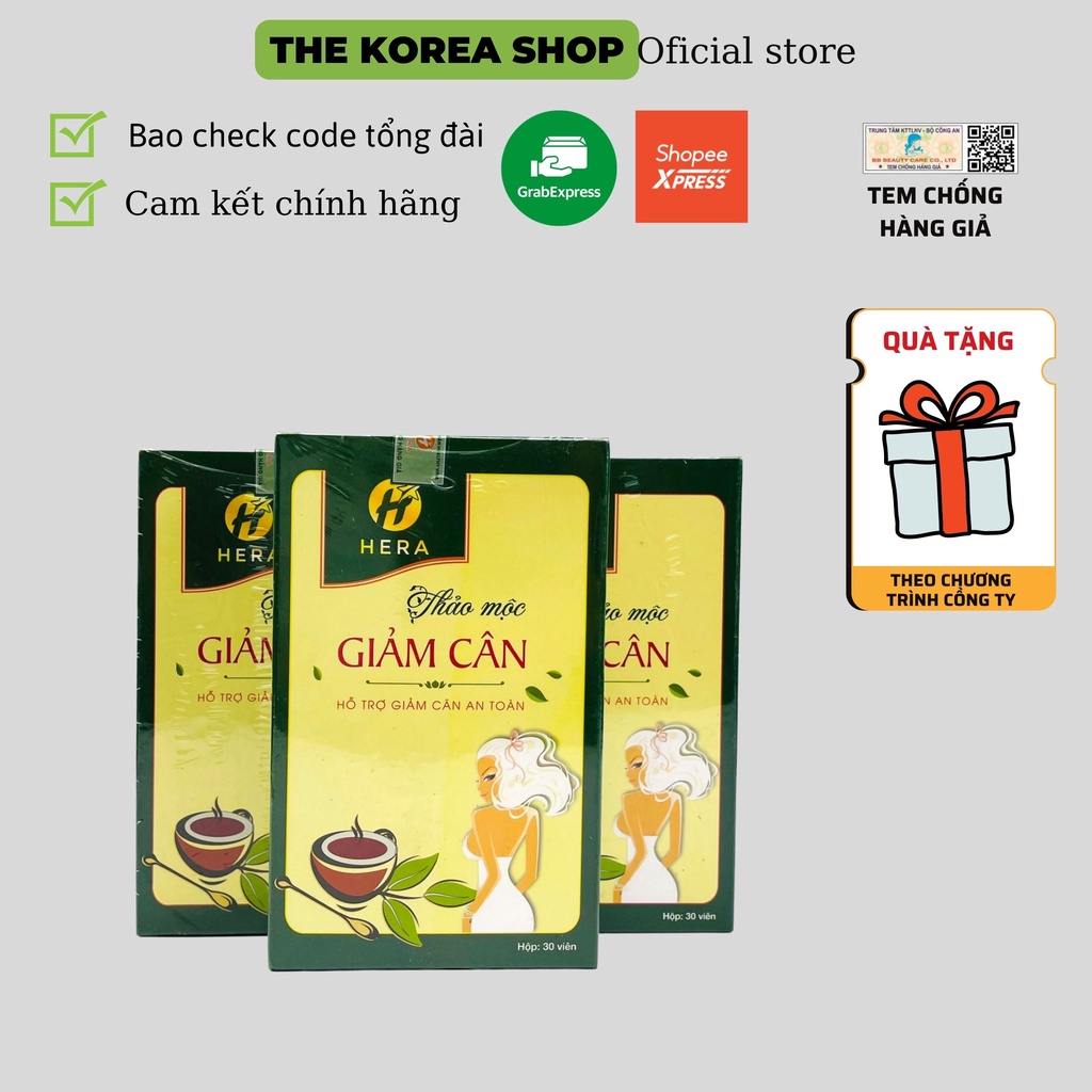 Giảm Cân Hera Plus trà giảm cân nhanh detox an toàn cấp tốc thảo mộc không phải là thuốc giảm cân