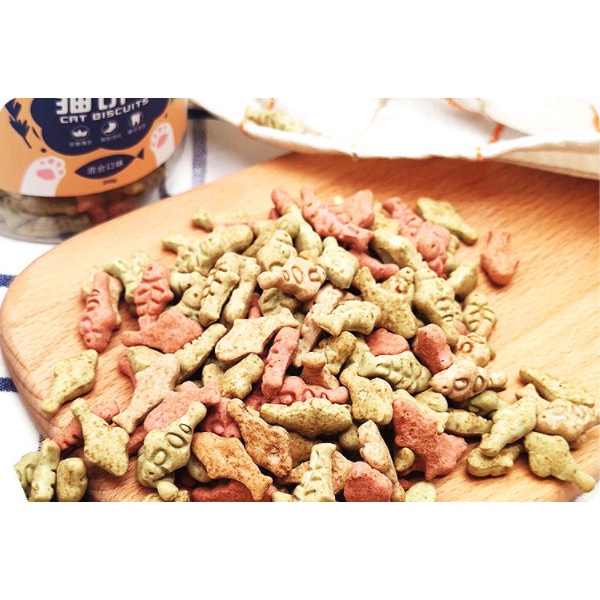 [HCM] Bánh quy cho mèo, bánh quy cho thú cưng - Hộp 200gr