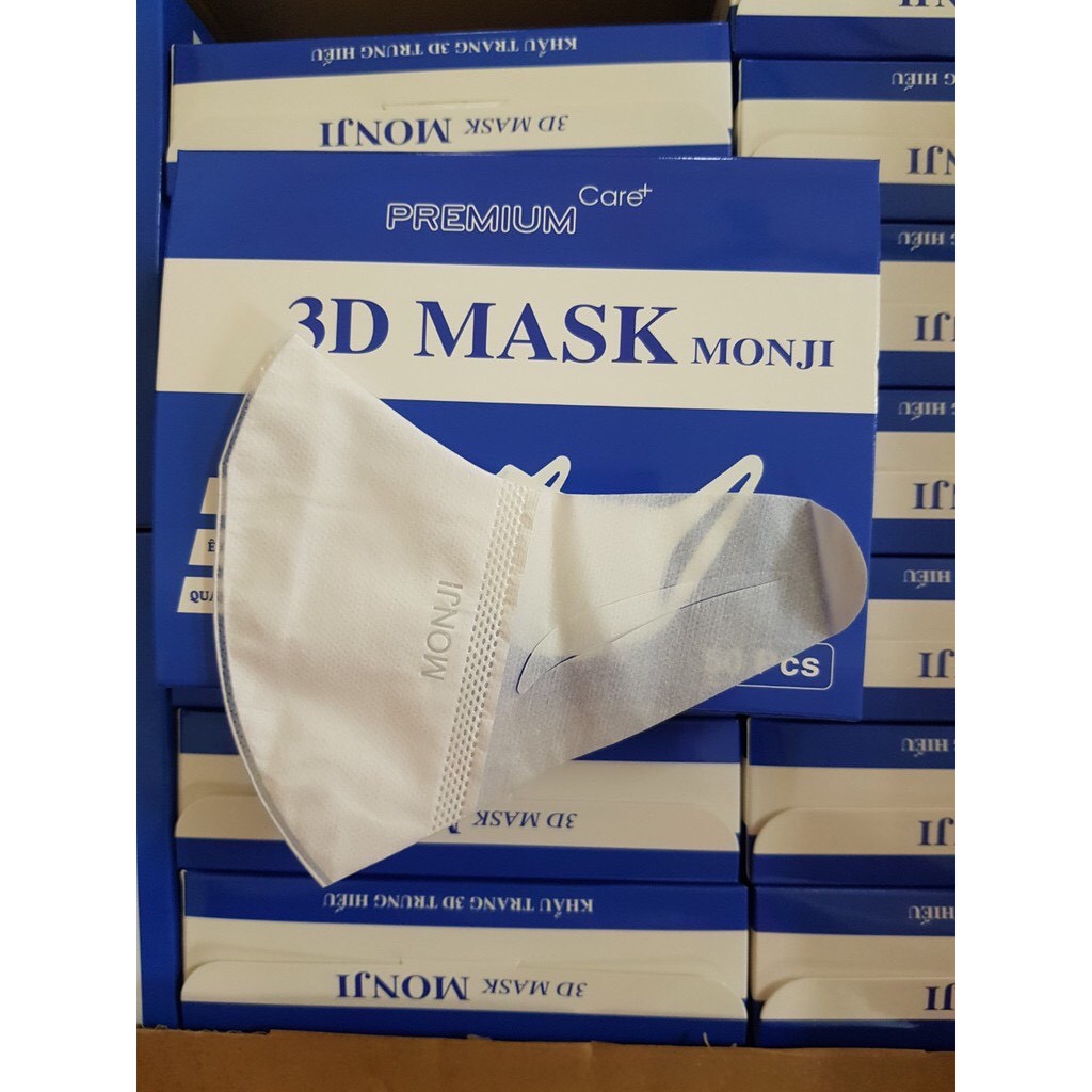 Hộp 50C Khẩu Trang 3D MONJ MASK Chính Hãng Xuất Nhật Lọc Bụi 2.5PM