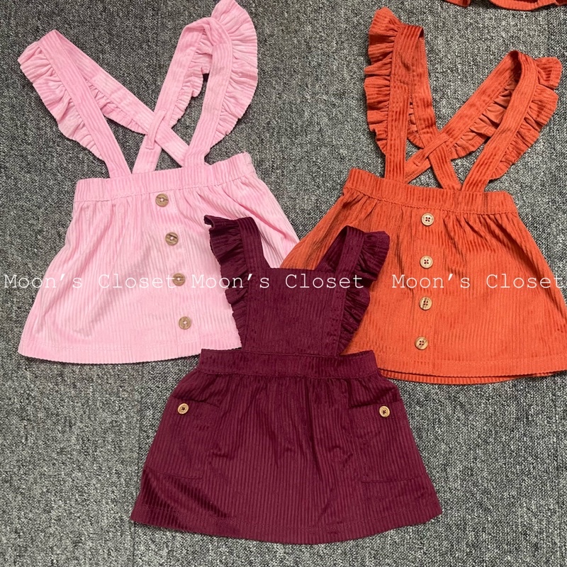 XD- Váy yếm nhung size 0/3m-12m