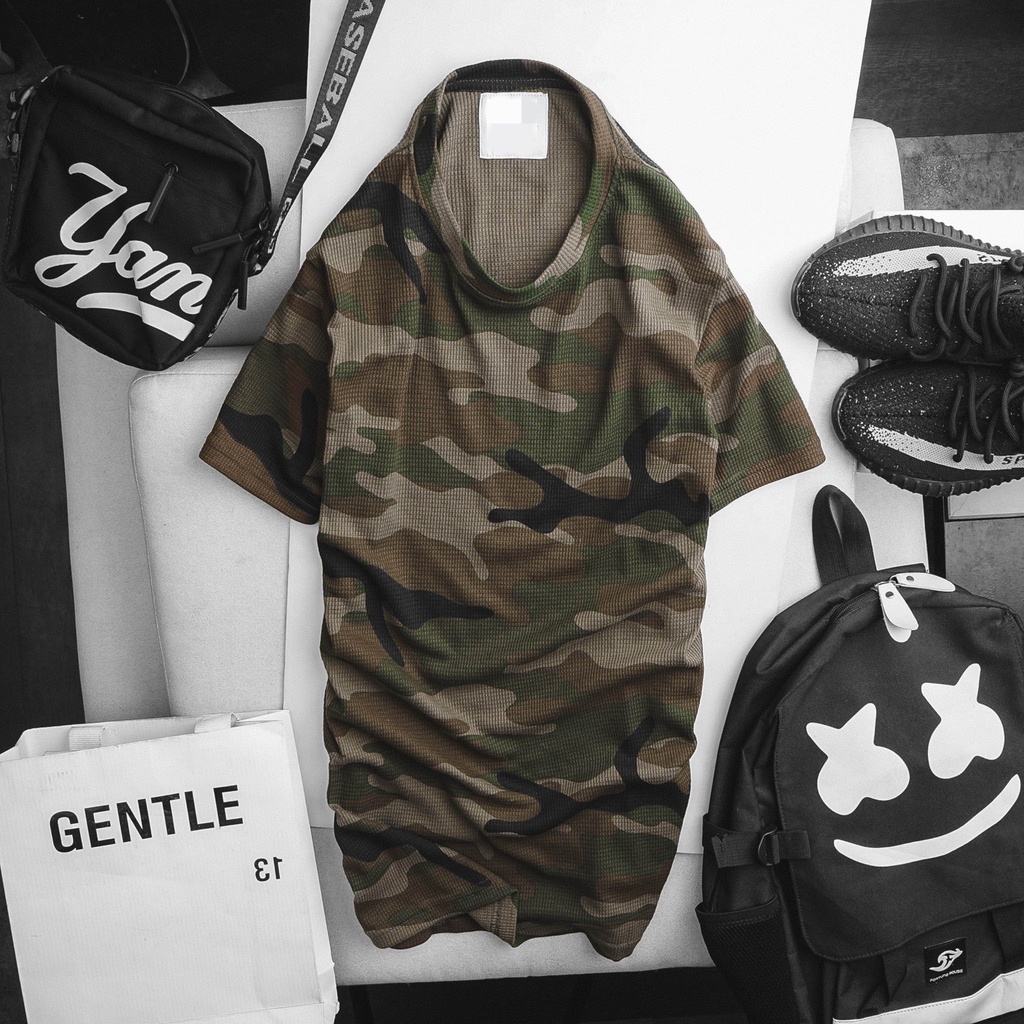 Áo Rằn Ri Cotton Tổ Ong Cổ Tròn Co Giãn Thoải Mái Thể Thao Năng Động