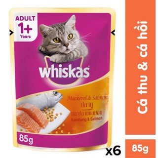 24 Gói Sốt Pate Mèo Cá Thu& Cá Hồi 85gr