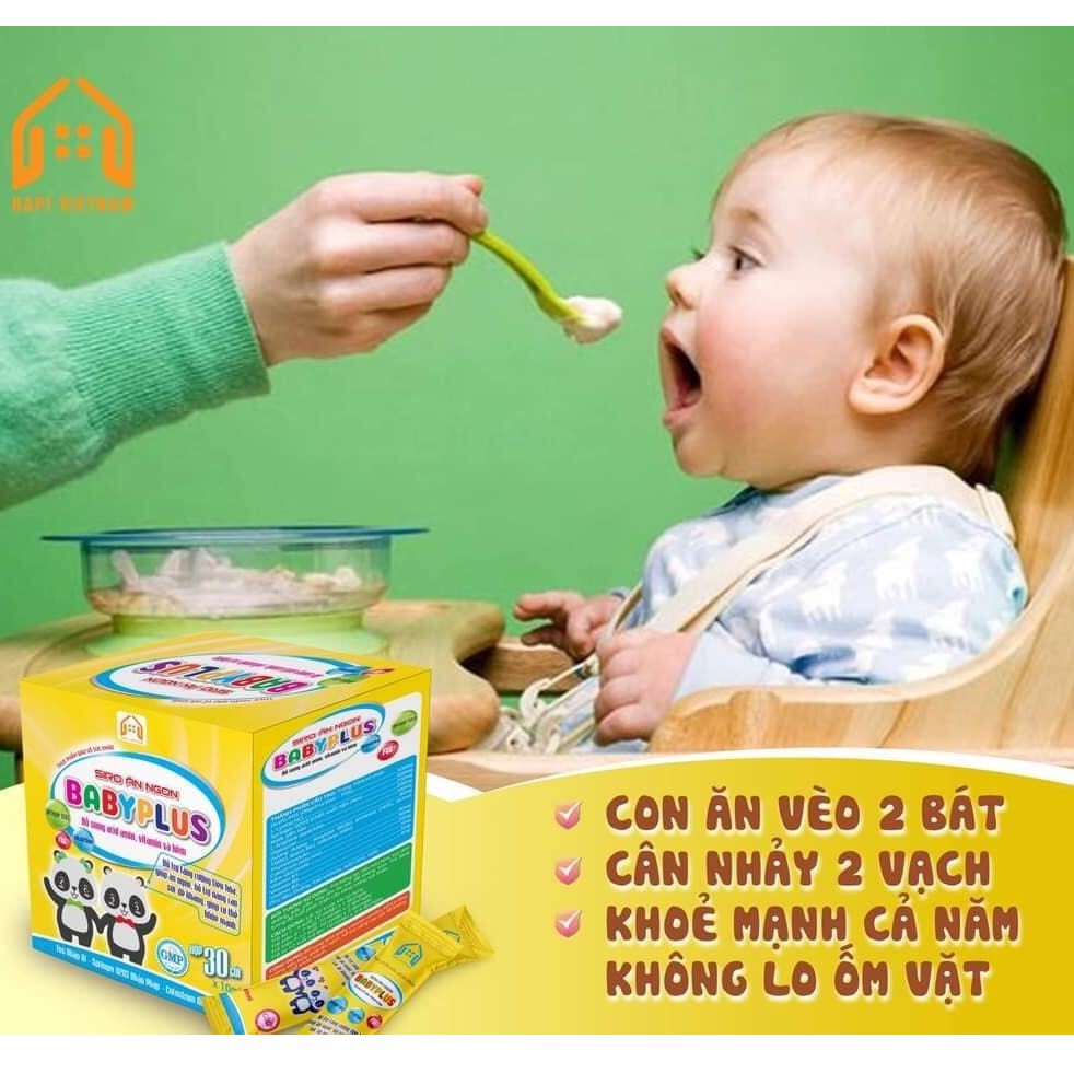 SIRO ĂN NGON BABY PLUS GIÚP BÉ HẾT BIẾNG ĂN, TÁO BÓN, TĂNG SỨC ĐỀ KHÁNG, TĂNG CÂN