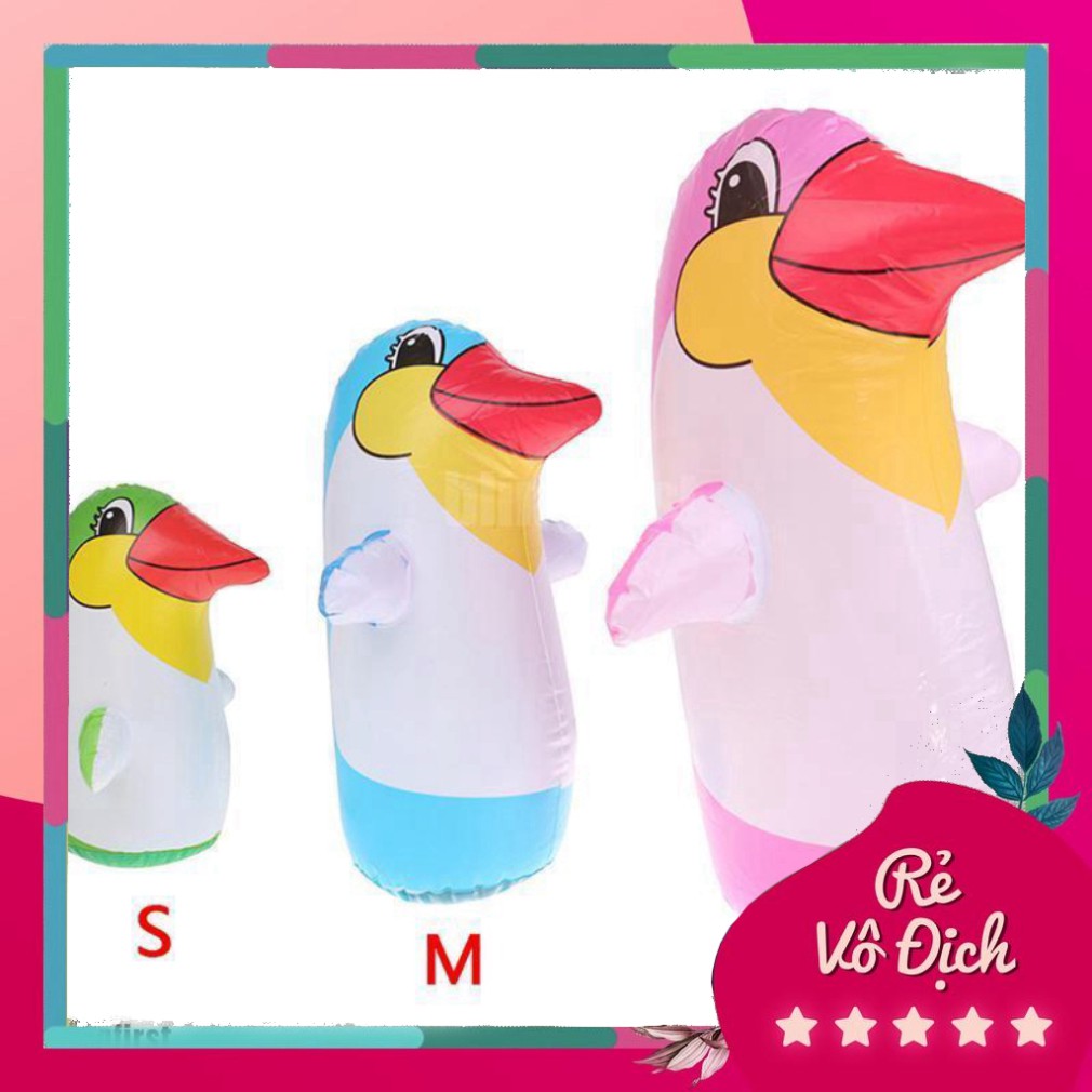 PVN4830 Đồ chơi bơm hơi hình chim cánh cụt bằng nhựa PVC