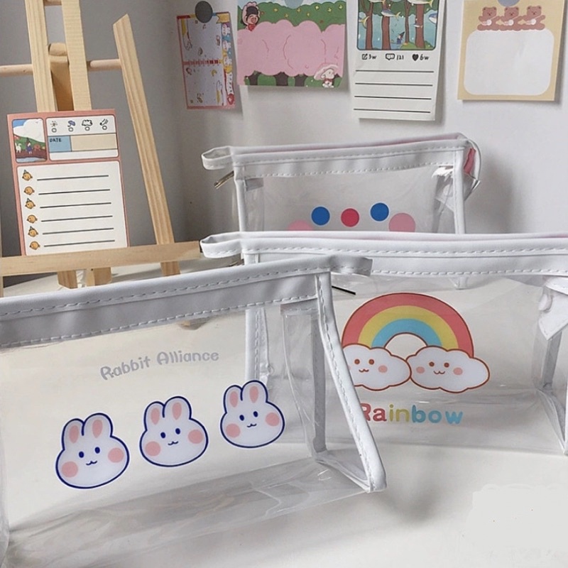 🦄 Túi đựng bút trong suốt hình cute dễ thương phong cách Hàn Quốc 🪁 Nhiều hình | HÀNG CÓ SẴN 🦋