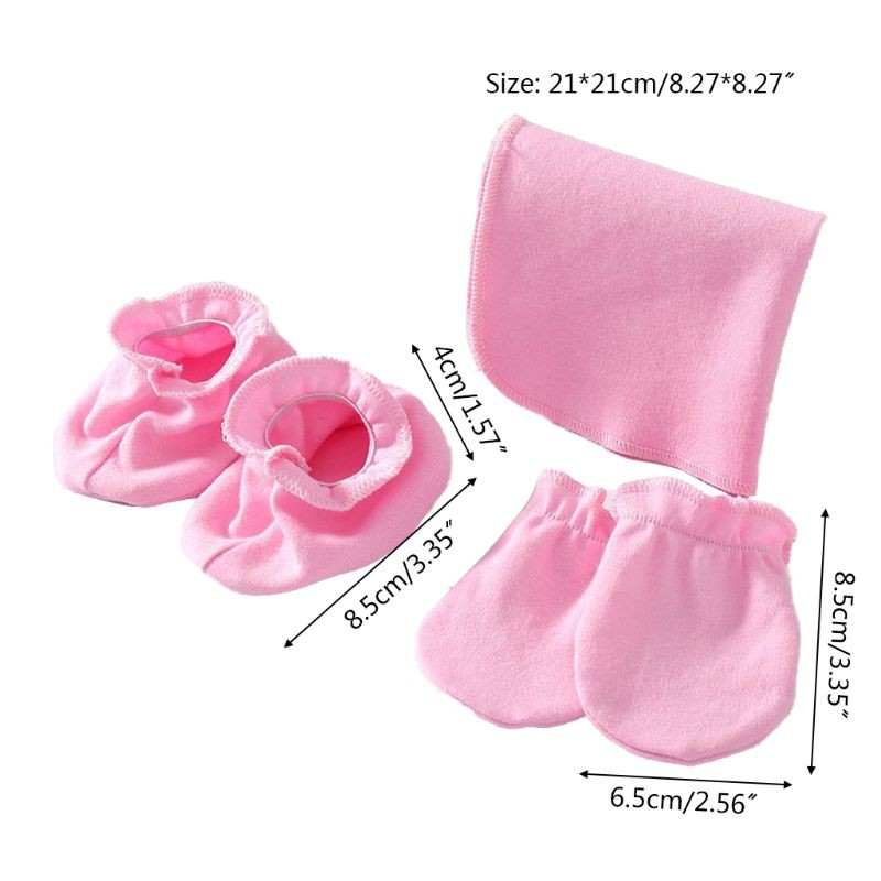 Set khăn cotton mềm có đồ bọc chân dành cho bé