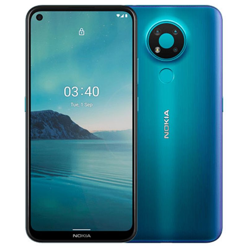 (Kèm củ sạc nhanh)Điện thoại Nokia 3.4 mới nguyên seal, tặng thêm kính cường lực, ốp lưng