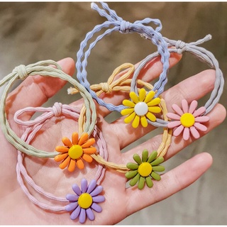 Dây cột tóc hoa cúc phong cách Hàn Quốc
