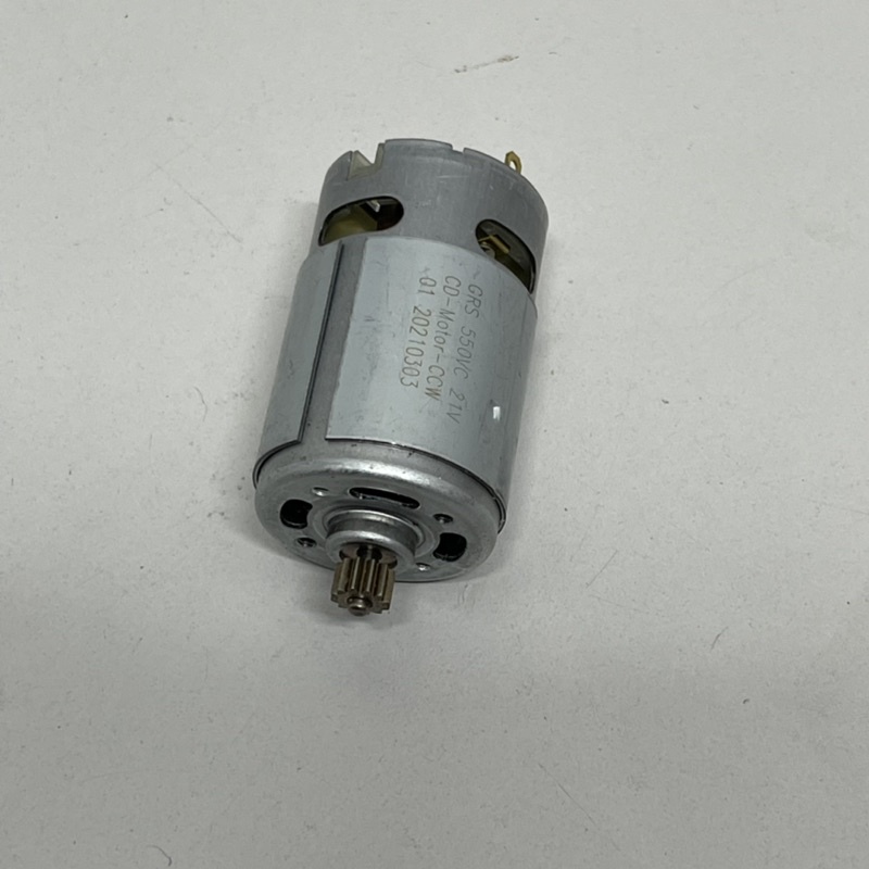Motor thay thế máy khoan Pin DC RS550 21V 19000rpm, Motor 550 12 răng 21V - Động cơ máy khoan pin