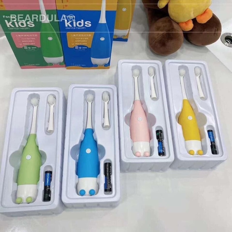 bàn chải đánh răng mini chạy điện siêu đáng yêu