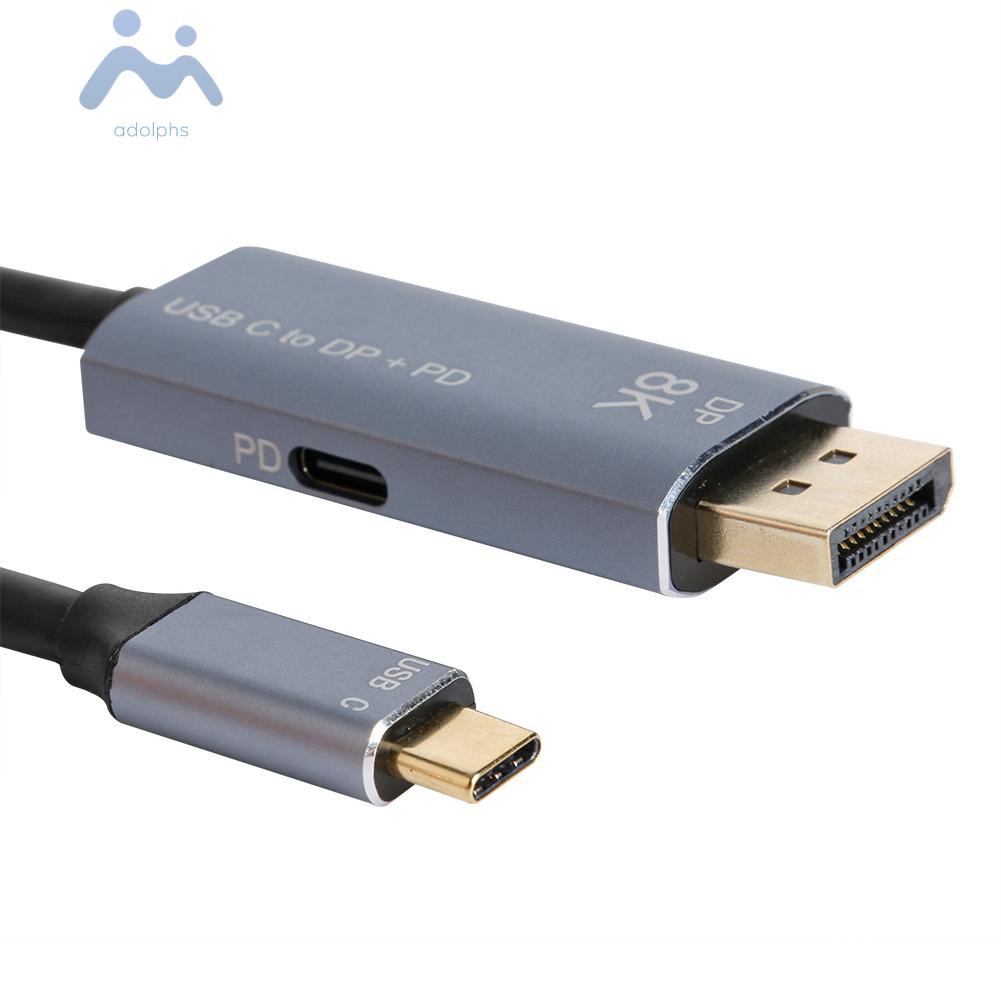 Dây Cáp Sạc Dp + Pd Chuyển Đổi Cổng Usb 3.1 Sang Dp + Pd 8k / 60hz