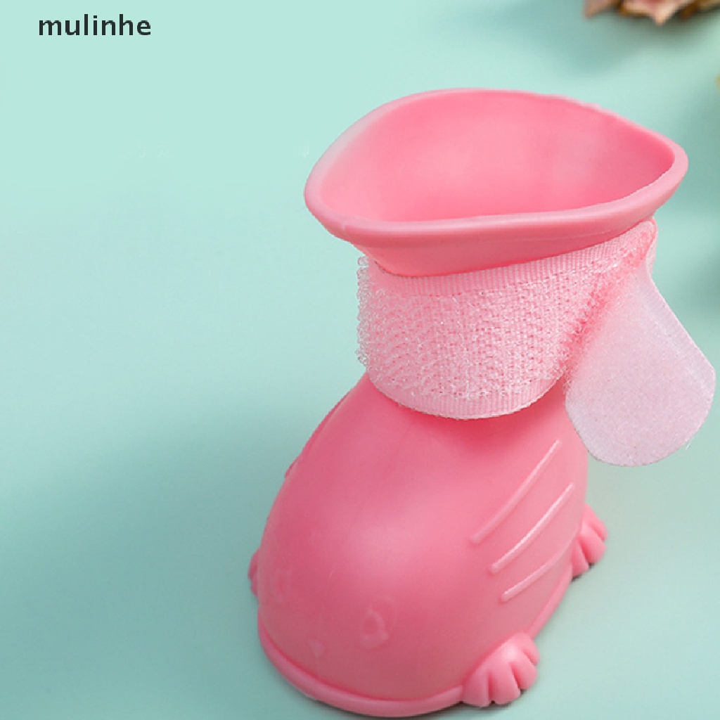 Bộ 4 Vỏ Bọc Giày Đi Mưa Bằng Cao Su Chống Trượt Chống Thấm Nước