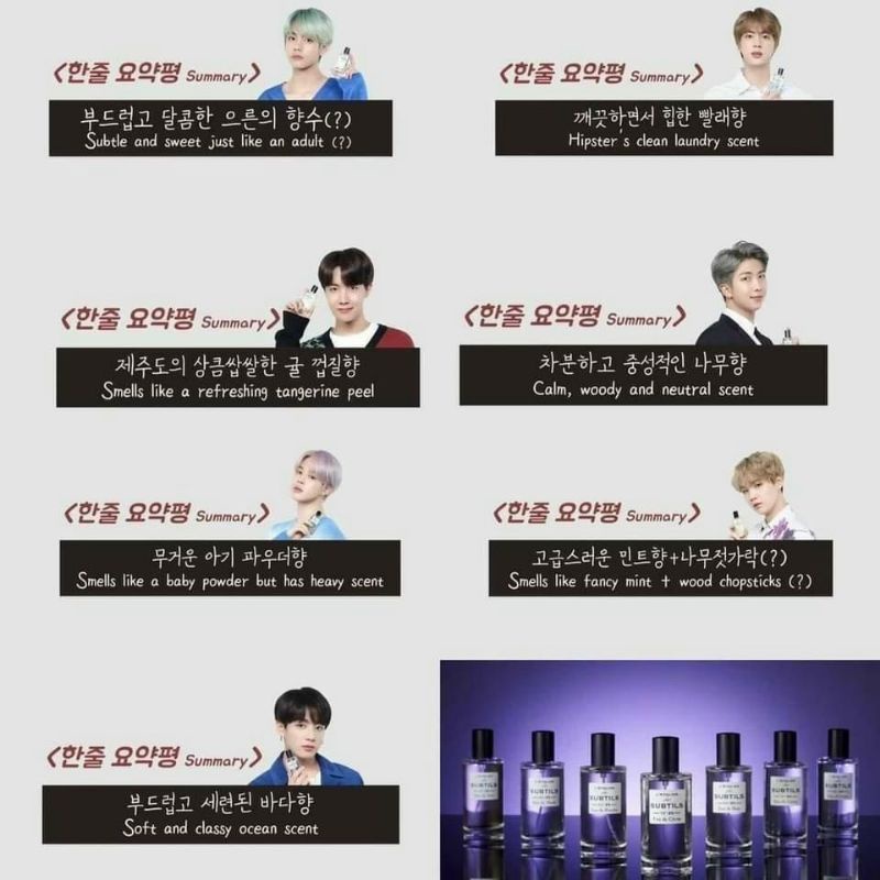 Nước hoa VT x BTS: l'Atelier des Subtils - chính hãng