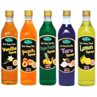 Chai chiết 100ml siro golden farm