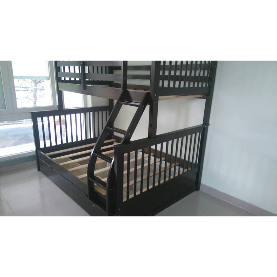 Giường 2 Tầng K.Bed Gỗ Tự Nhiên- Nâu