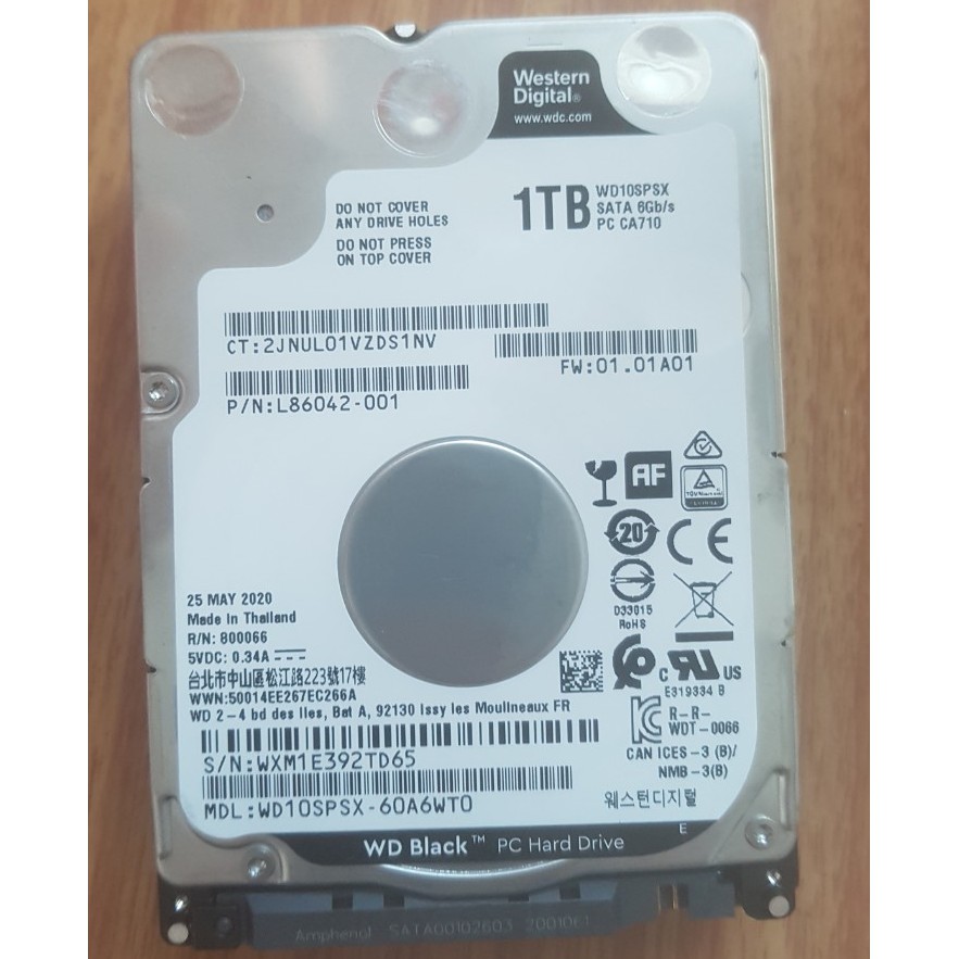 Ổ cứng HDD Laptop WD Black Seaget Toshiba 1TB 2TB  2.5 inch 7200RPM 5400RPm Bóc Máy new SATA3 6GB/s