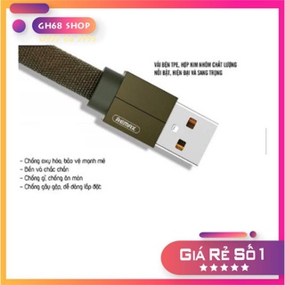 Cáp sạc vải 3 trong 1 remax rc-094th