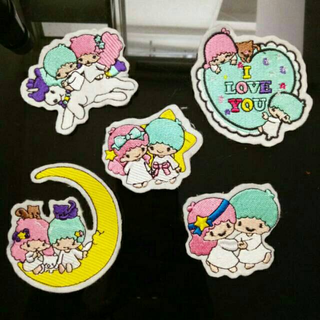 Set 3 Sticker Ủi Thêu Chữ Little Twinstar