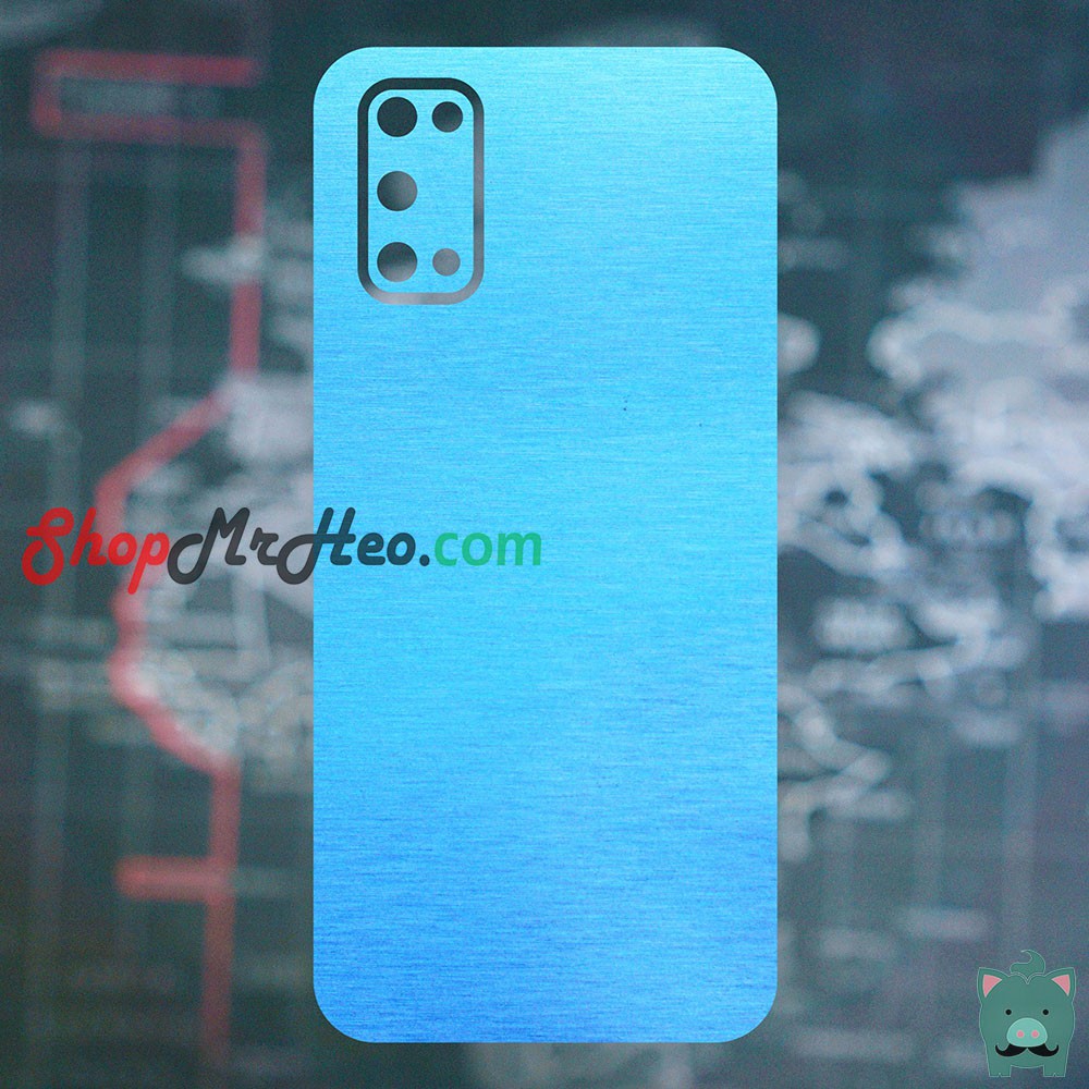 Skin Dán Mặt Sau Lưng Vân Nhôm Realme 7 - Realme 7 Pro - Realme 7i - Realme C17