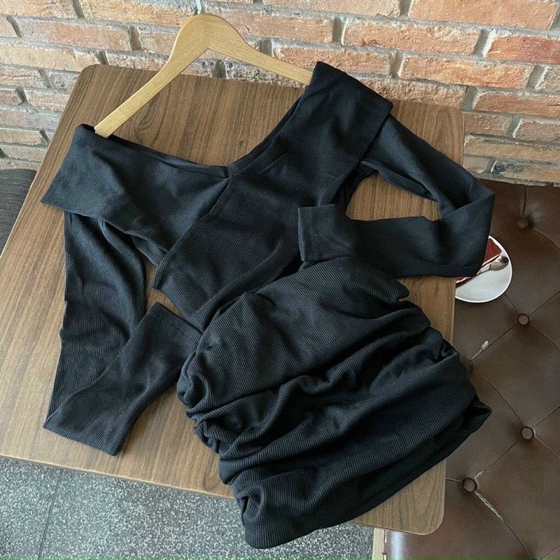 ĐẦM BODY CHÉO VAI BẢN TO Du1