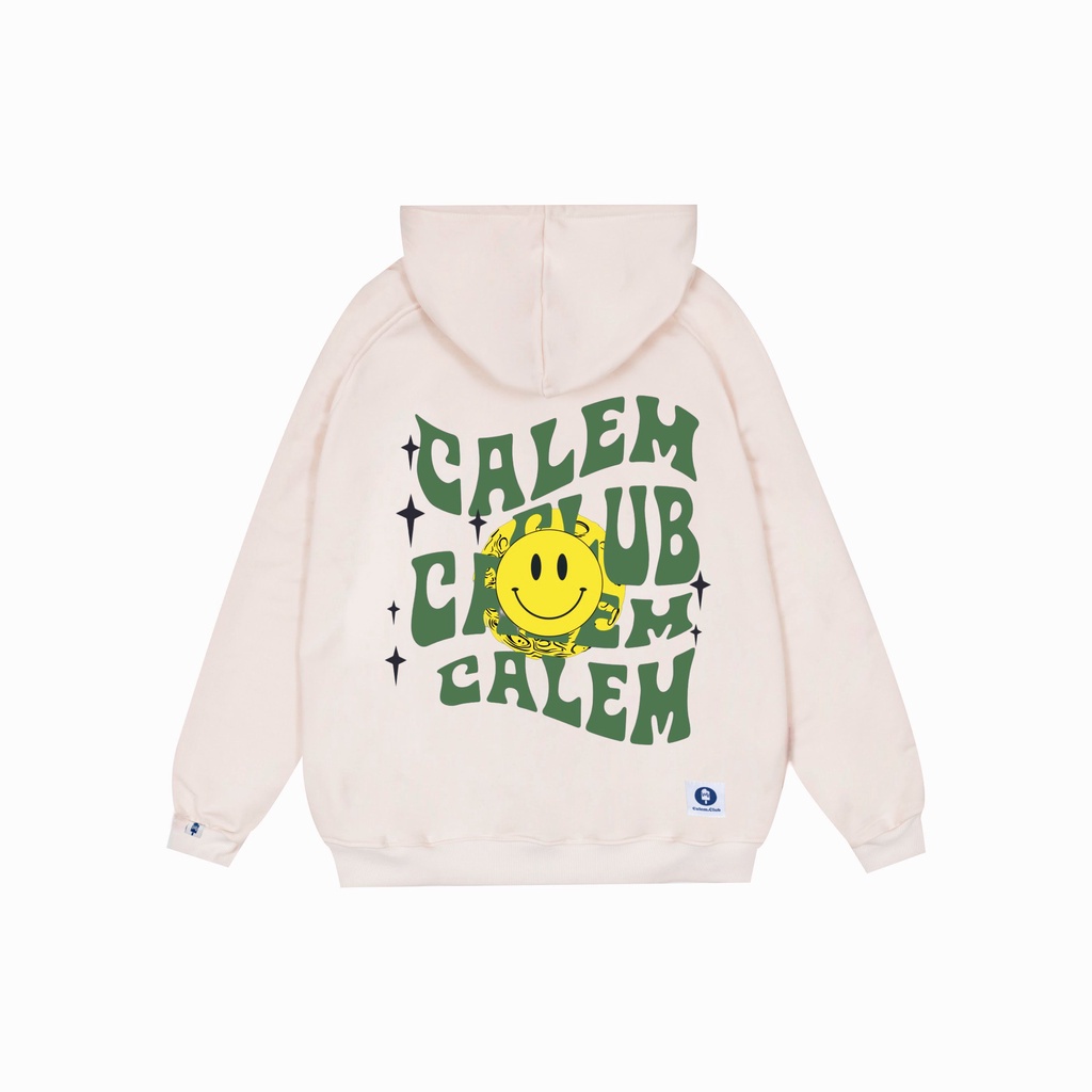 Áo Hoodie zip SMILE Mặt Cười - Áo khoác nỉ Calem.club dây kéo chất nỉ cotton form rộng unisex