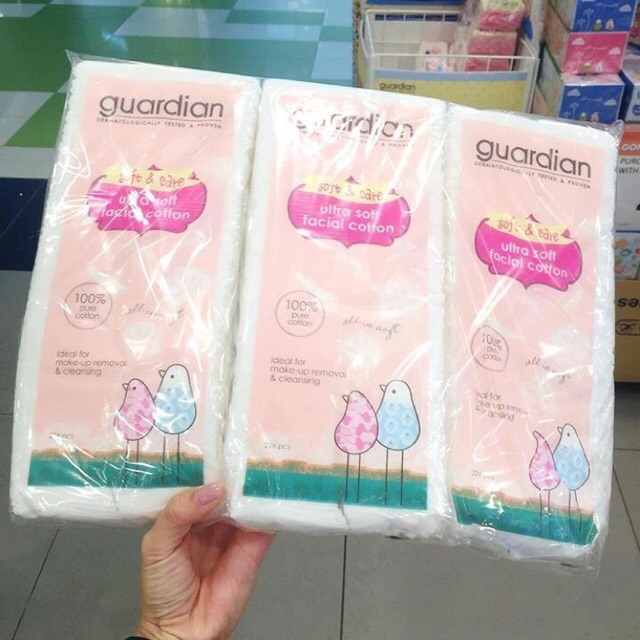 Bông tẩy trang Guardian siêu mềm 200 miếng