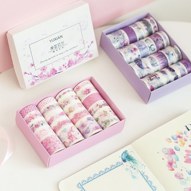 Y20 Set 20 cuộn băng dính washi tape trang trí