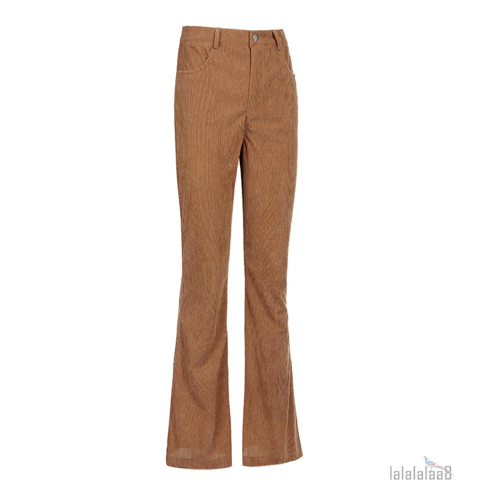 Quần Dài Ống Loe Lưng Cao Màu Trơn Có Túi Thời Trang Cho Nữ Laa8 | BigBuy360 - bigbuy360.vn