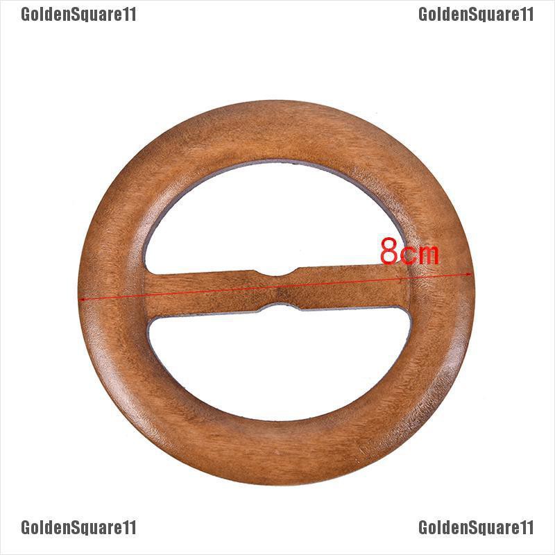 Khóa Thắt Lưng Hình Tròn Bằng Gỗ Làm Thủ Công