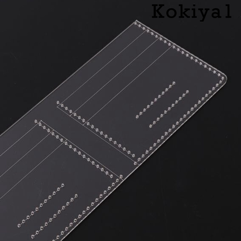 Set 13 Khuôn Acrylic Trong Suốt Làm Ví Da Thủ Công