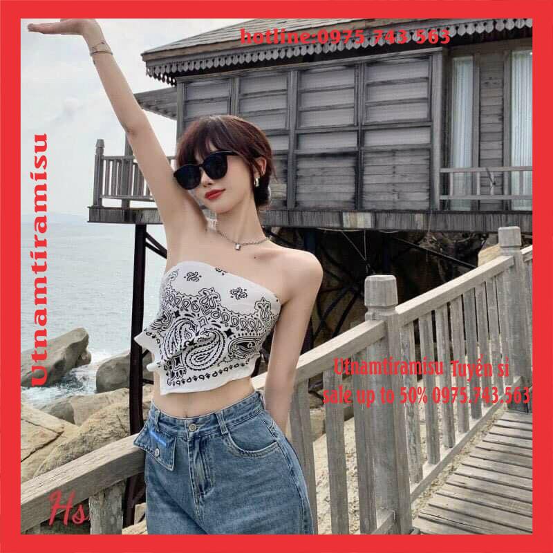 [Sẵn] Áo Yếm thổ cẩm ko dây🌸Banda Quây Ngực Họa Tiết  VINTAGE Hở Lưng Sexy, Cá Tính🌸Freesize <50kg | BigBuy360 - bigbuy360.vn