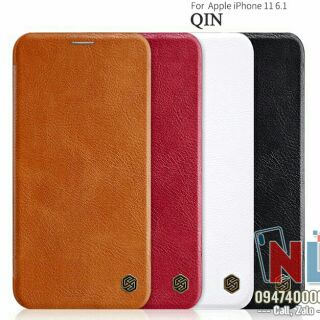 Bao da iPhone 11 6.1 inch Nillkin Qin có khe chứa thẻ